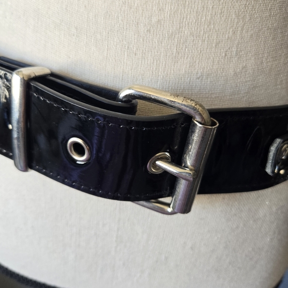 Funk Plus Patent Leather Bondage Belt - Picture 2 of 6